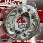 Kampas Rem Belakang Fenrir Tromol Mio Sporty Karbu M3 S Z Lexi Freego Fazzio Fino XRide Xeon Nouvo Vixion Old Byson Scorpio F11-PS2 - Gambar 3